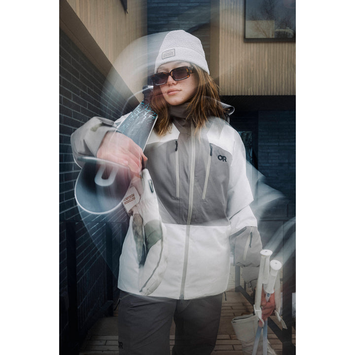 Outdoor Research Powderverse Jacket - Women's Oyster/Sable