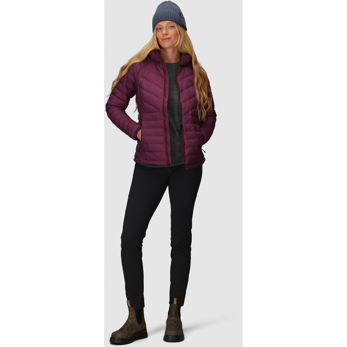 Outdoor Research Transcendent Down Hoodie - Women's Winterberry