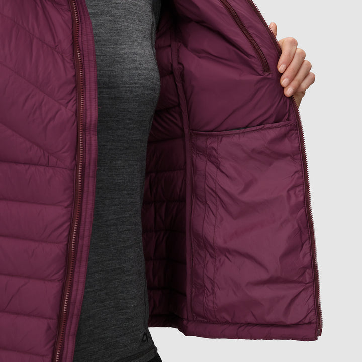 Outdoor Research Transcendent Down Hoodie - Women's Winterberry