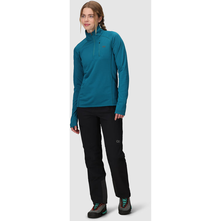 Outdoor Research Vigor Grid Fleece Quarter Zip - Women's Aurora