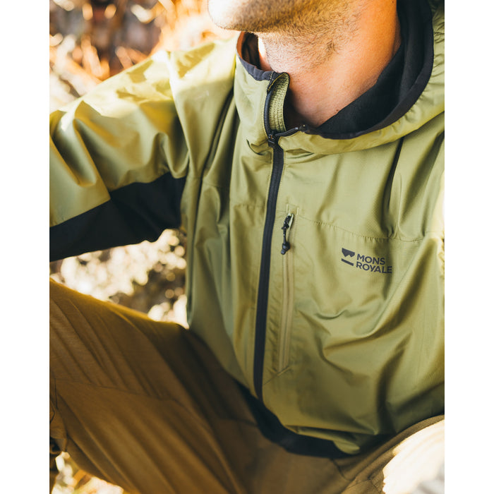 MONS ROYALE Diversion Merino Wind Jacket Fern/Black/ACC Lock Up