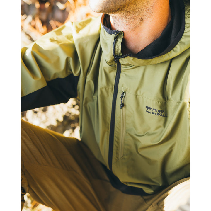 MONS ROYALE Diversion Merino Wind Jacket Fern/Black/ACC Lock Up