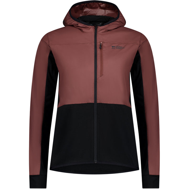MONS ROYALE Diversion Merino Wind Jacket - Women's Coffee/Black/ACC Lock Up