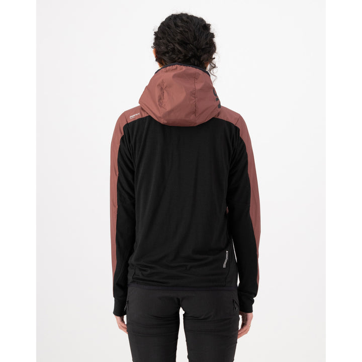 MONS ROYALE Diversion Merino Wind Jacket - Women's Coffee/Black/ACC Lock Up