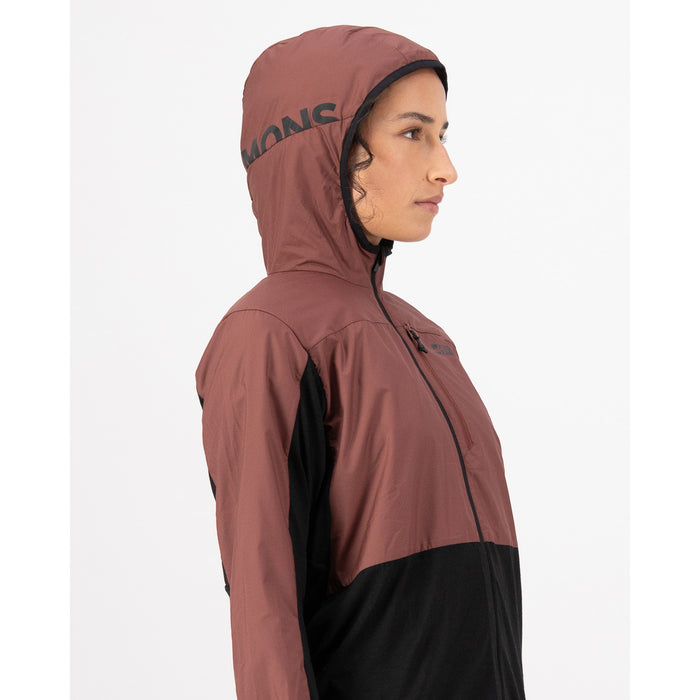 MONS ROYALE Diversion Merino Wind Jacket - Women's Coffee/Black/ACC Lock Up