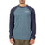 MONS ROYALE Icon Merino Raglan Long Sleeve Shirt Goblin Blue/Midnight