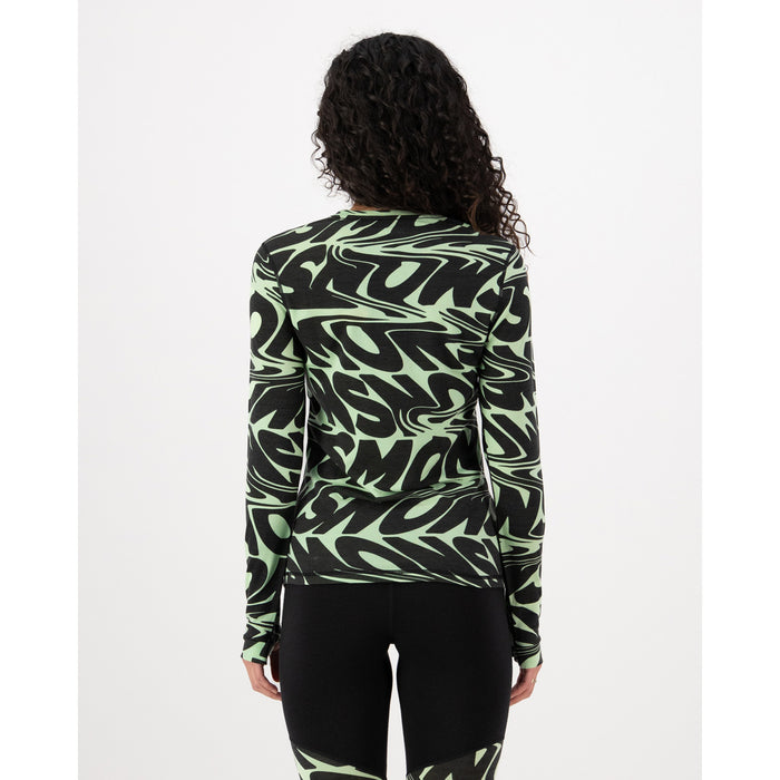 Mons Royale Cascade Merino Base Layer Long-Sleeve Top - Women's Signal Lost Matcha