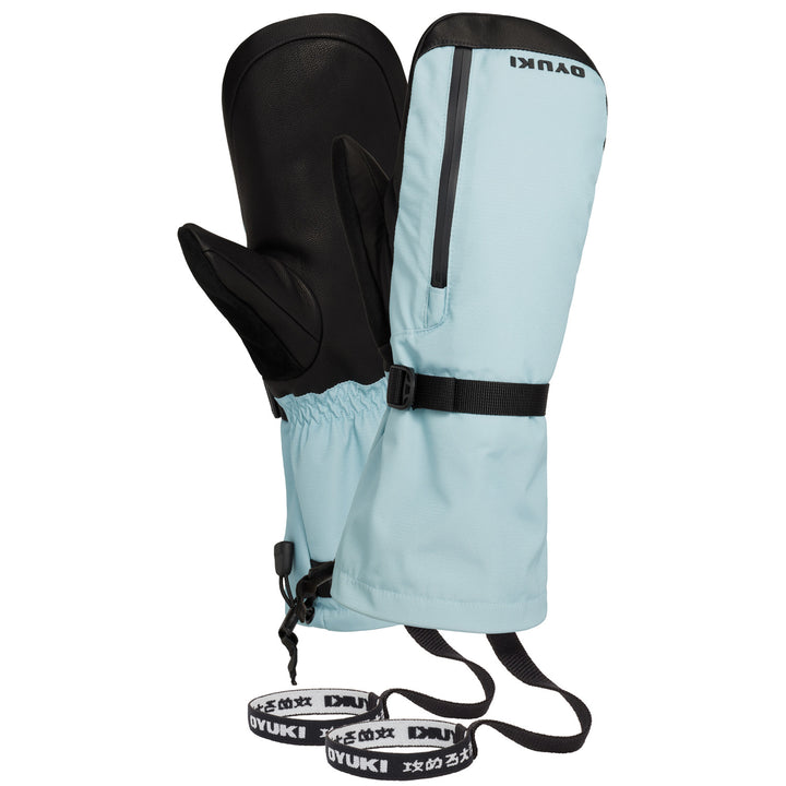 Oyuki Iwanai Zipper Mittens Glacier