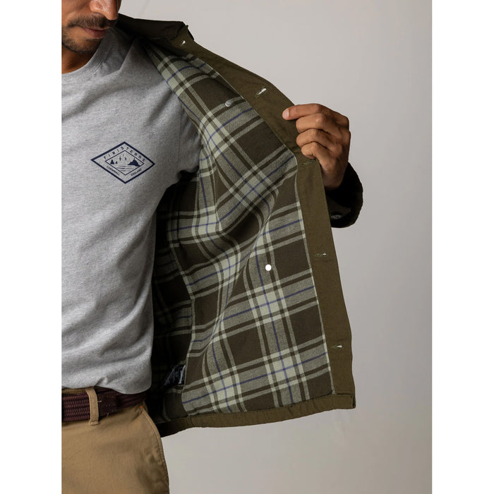 Finisterre Basset Flannel Lined Jacket - Men's Olive