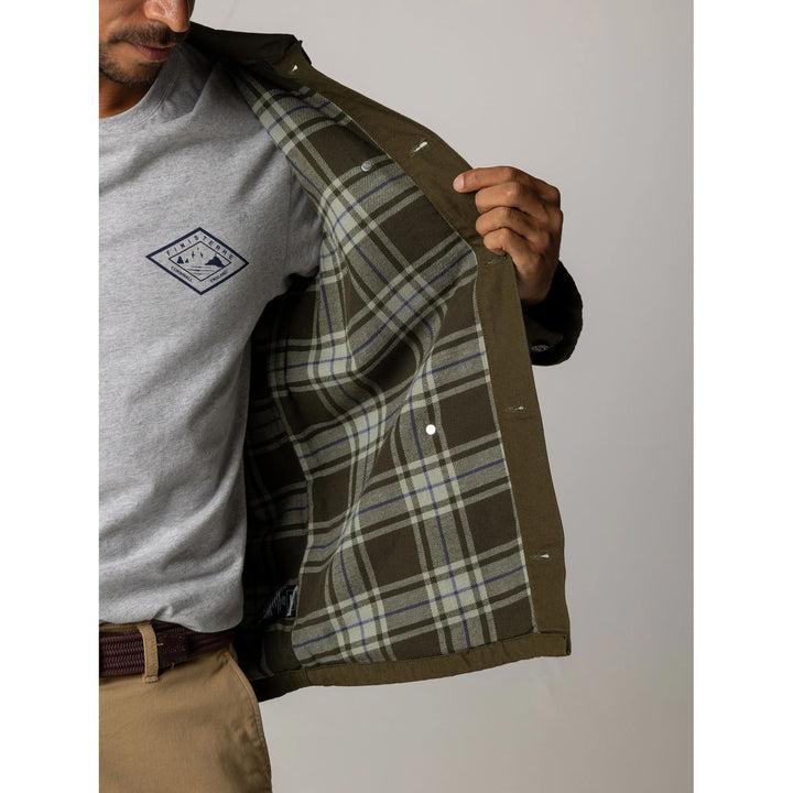 Finisterre Basset Flannel Lined Jacket - Men's Olive