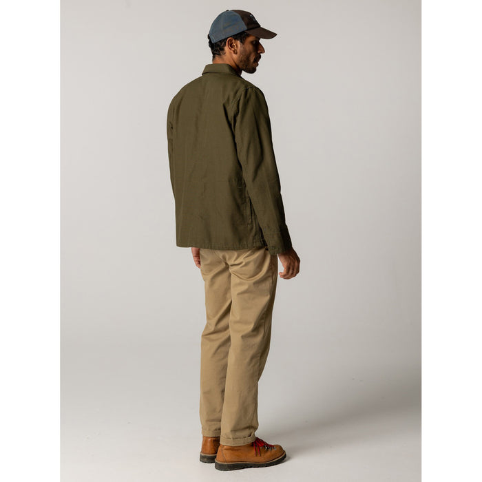 Finisterre Basset Flannel Lined Jacket - Men's Olive