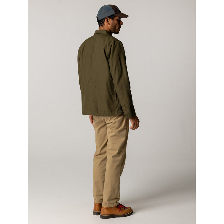 Finisterre Basset Flannel Lined Jacket - Men's Olive