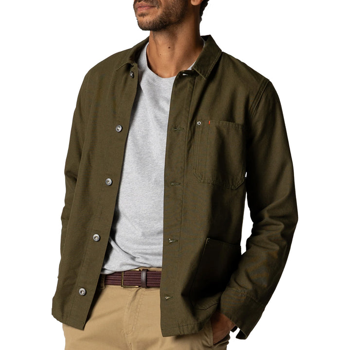 Finisterre Basset Flannel Lined Jacket - Men's Olive