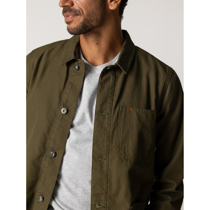 Finisterre Basset Flannel Lined Jacket - Men's Olive