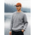 Finisterre Mora Knit Sweater Crew Neck - Men's Grey Blue