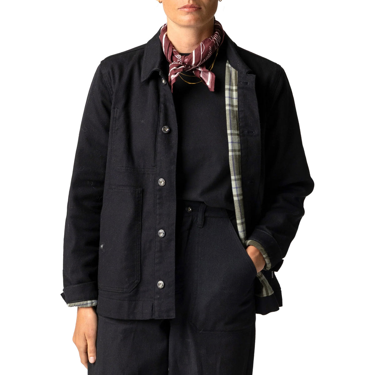 Finisterre Yarrel Flannel Lined Jacket - Women's Black