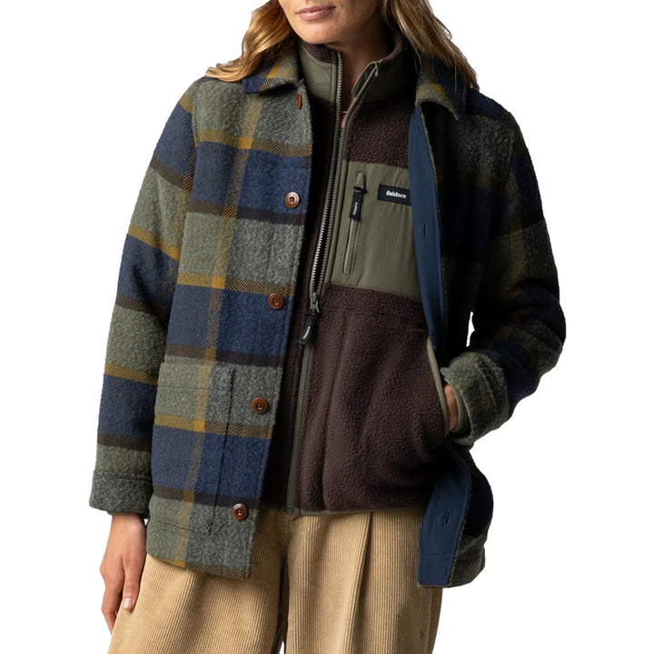Finisterre Stowe Blanket Jacket - Women's Sugar Kelp Multi