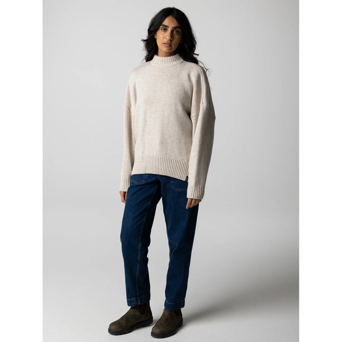 Finisterre Eyre Crew Neck Sweater - Women's Oatmeal