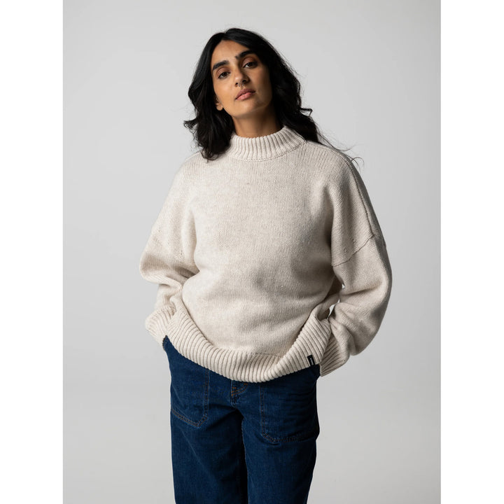 Finisterre Eyre Crew Neck Sweater - Women's Oatmeal