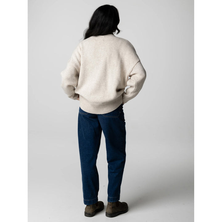 Finisterre Eyre Crew Neck Sweater - Women's Oatmeal