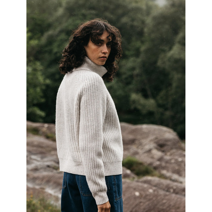 Finisterre Mora Roll Neck Sweater - Women's Ecru