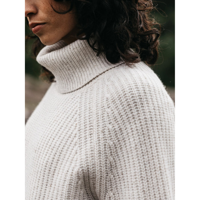 Finisterre Mora Roll Neck Sweater - Women's Ecru