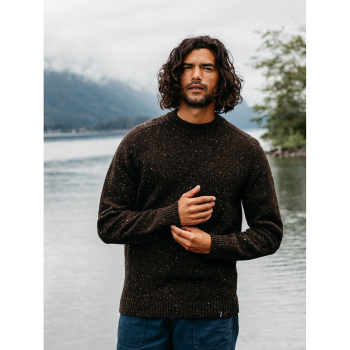 Finisterre Furlong Crew - Men's Burnt Umber
