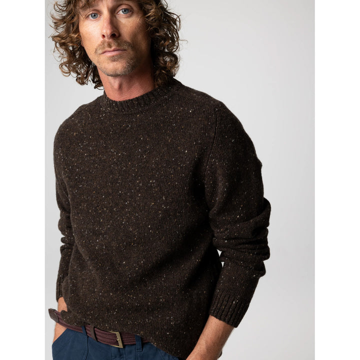 Finisterre Furlong Crew - Men's Burnt Umber