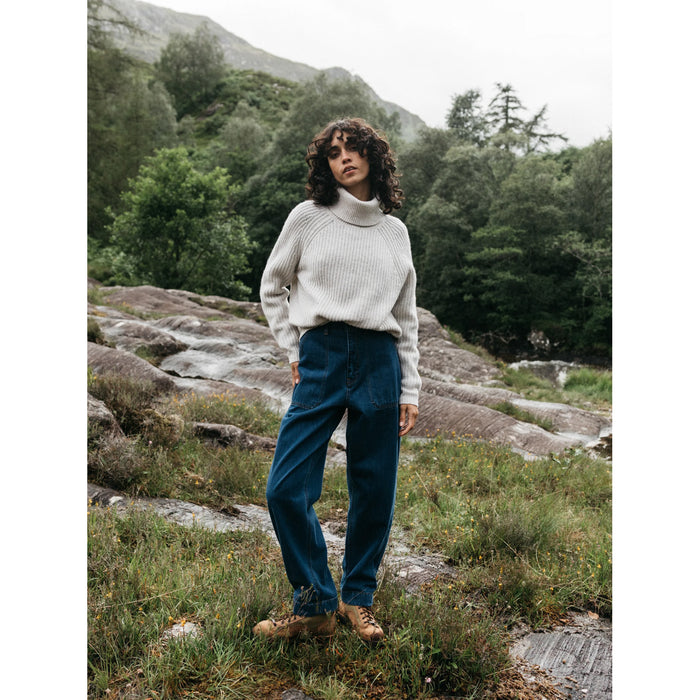 Finisterre Mora Roll Neck Sweater - Women's Ecru