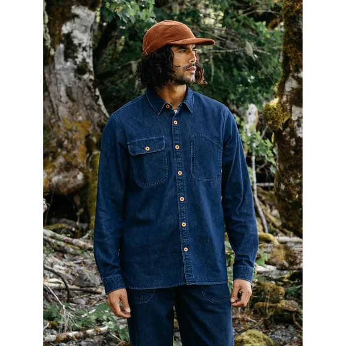 Finisterre Eddystone Denim Shirt - Men's Mid-Wash Indigo Denim