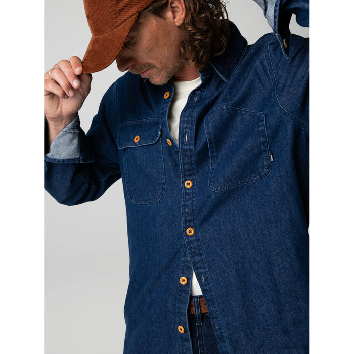 Finisterre Eddystone Denim Shirt - Men's Mid-Wash Indigo Denim