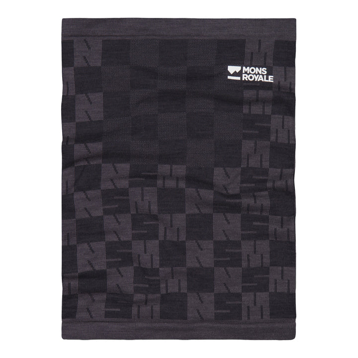 Mons Royale Ascender Merino Seamless Neckwarmer Forged Iron/Black