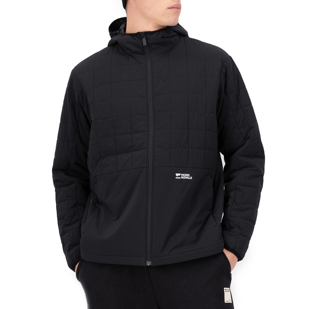 MONS ROYALE Canyon Merino Insulated Hooded Jacket - Men's Black