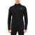 MONS ROYALE Cascade Merino Base Layer 1/4 Zip Long Sleeve Top - Men's Black