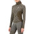 Mons Royale Ascender Merino Seamless Mock Neck Long Sleeve Top - Women's Dried Sage/Dark Olive