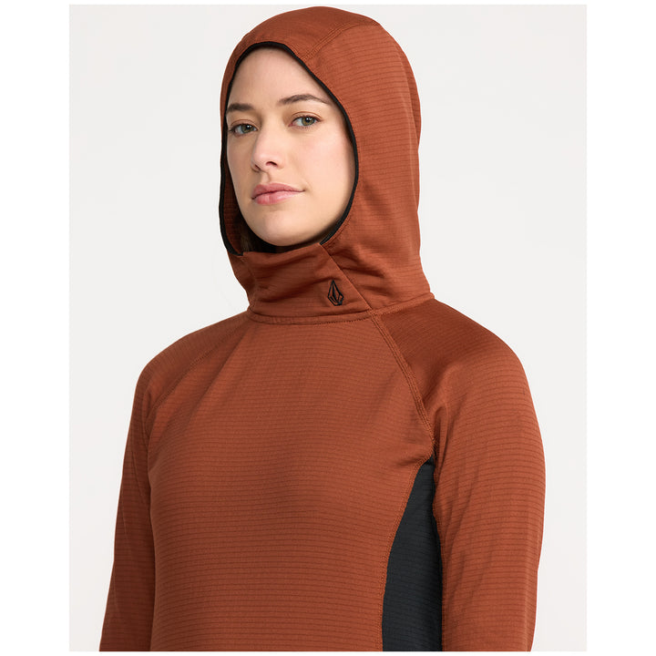 Volcom Gridlock Balaclava Pullover Fleece - Women's Henna