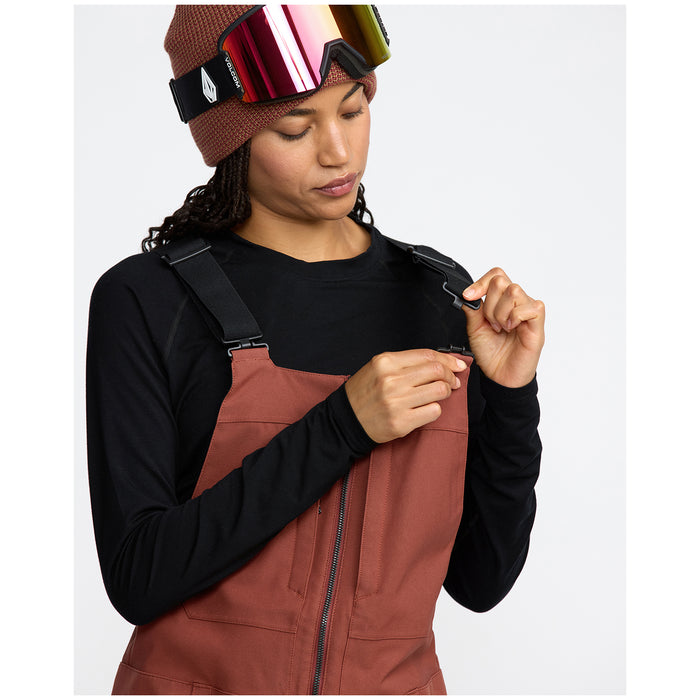Volcom Swift Bib Overalls - Women's Henna