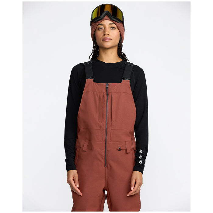 Volcom Swift Bib Overalls - Women's Henna