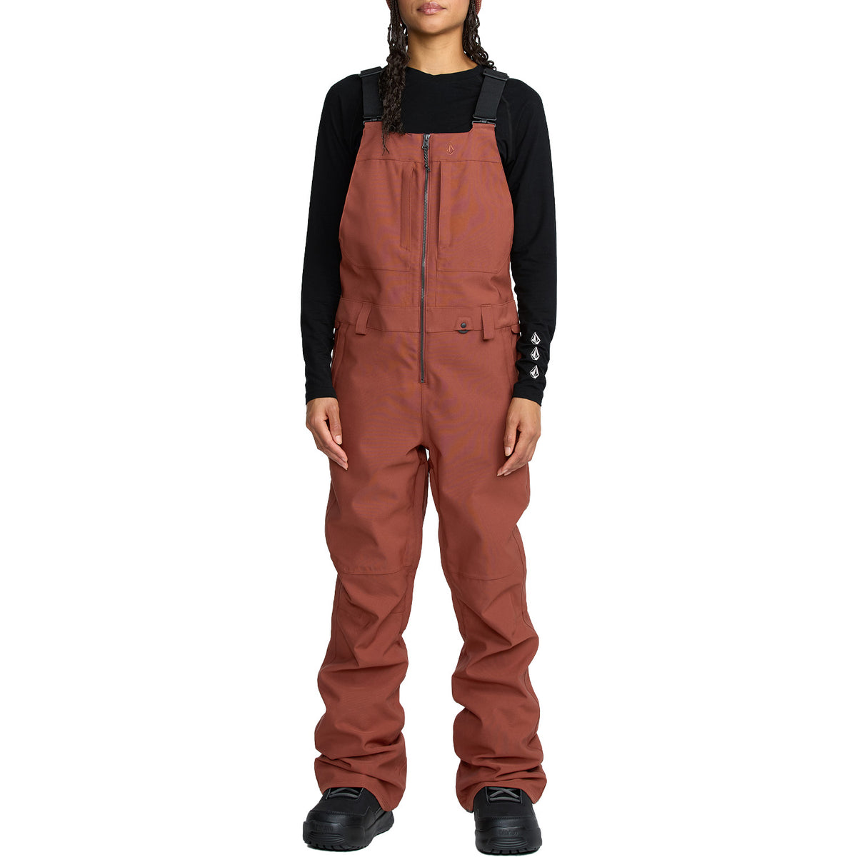 Volcom Swift Bib Overalls - Women's Henna