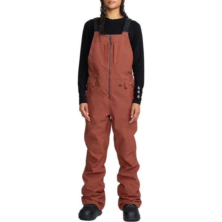 Volcom Swift Bib Overalls - Women's Henna