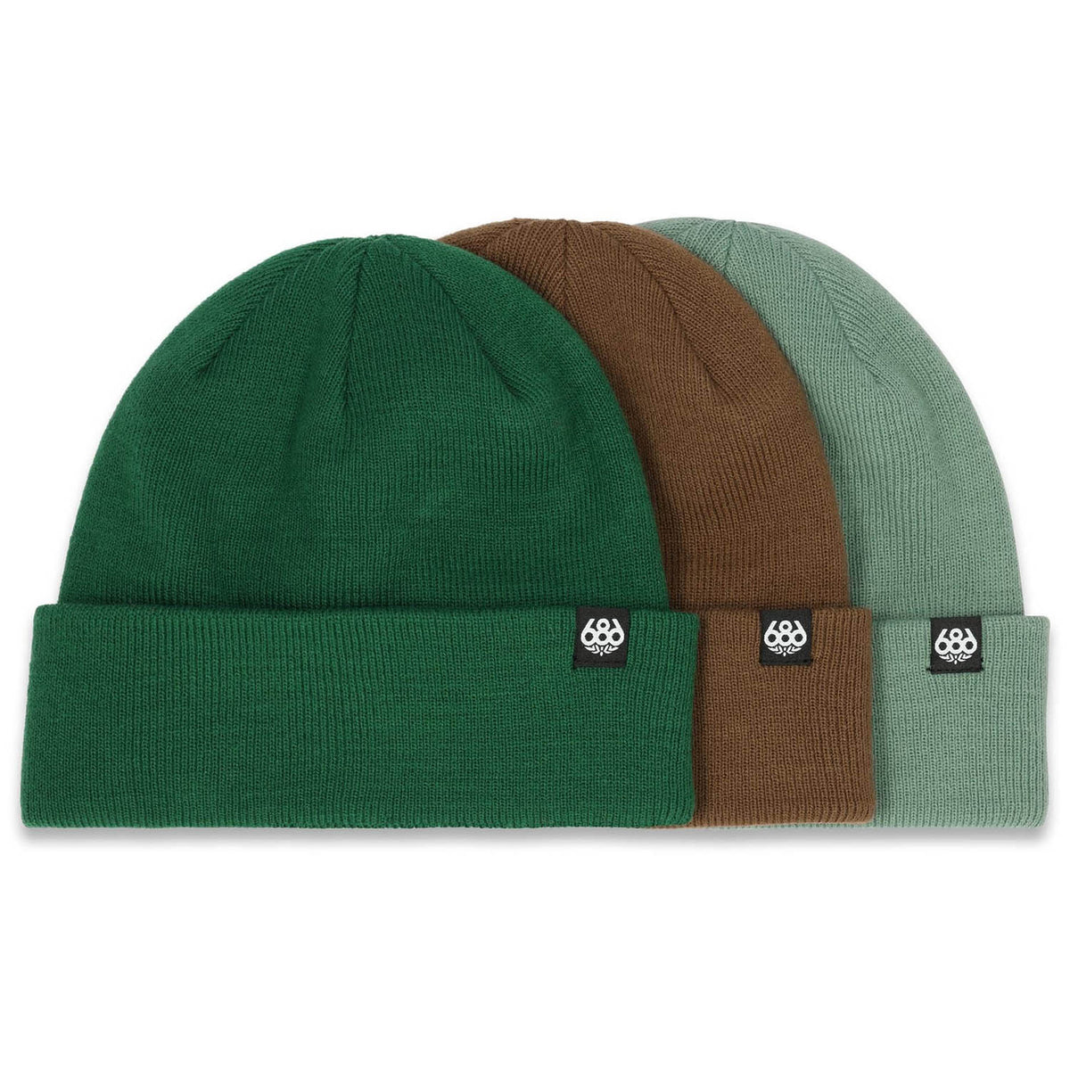 686 Standard Roll Up 3-Pack Beanie Assorted 2