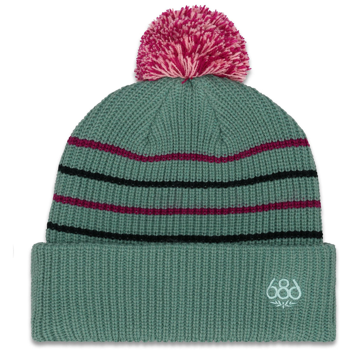 686 Pom Beanie - Kids' Dusty Marine Colorblock