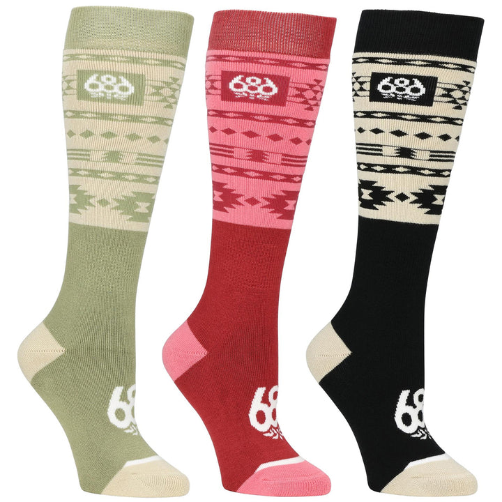 686 Southwest 3-Pack Socks - Women's Assorted