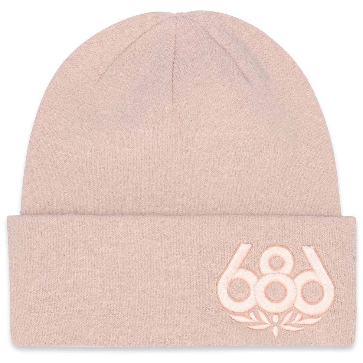 686 Big Logo Embroidered Beanie Smokey Pink