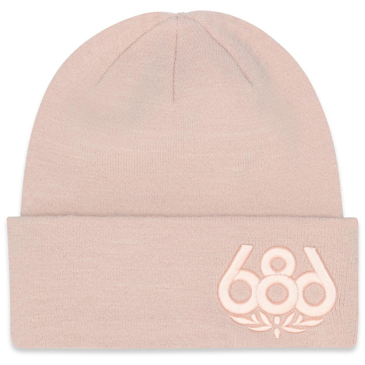 686 Big Logo Embroidered Beanie Smokey Pink