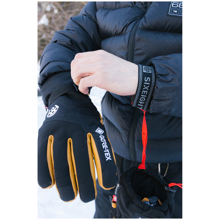 686 GORE-TEX Leather Linear Gloves Natural