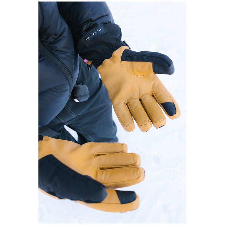 686 GORE-TEX Leather Linear Gloves Natural