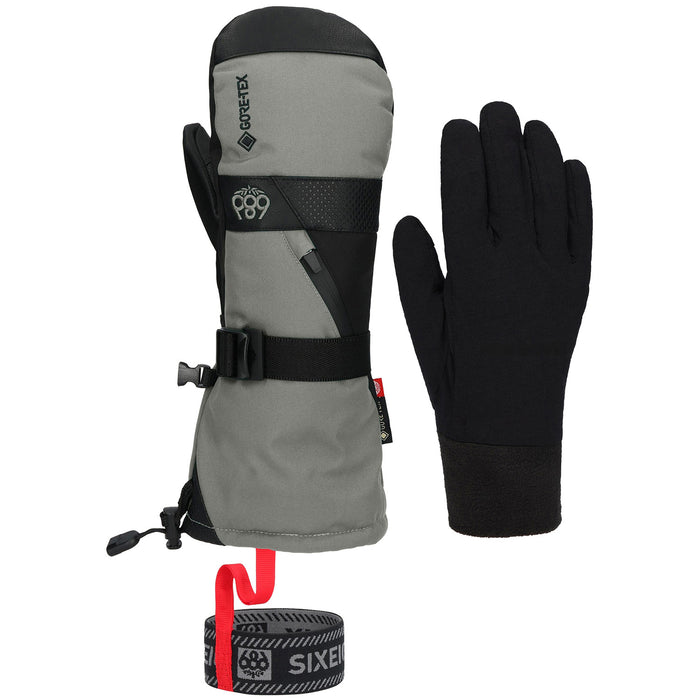 686 GORE-TEX SMARTY 3-in-1 Gaunlet Mittens Charcoal