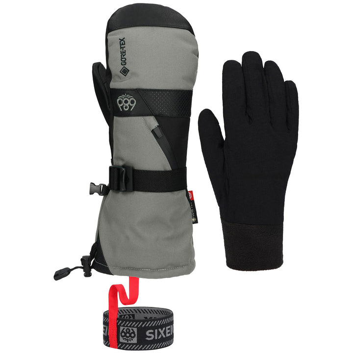686 GORE-TEX SMARTY 3-in-1 Gaunlet Mittens Charcoal