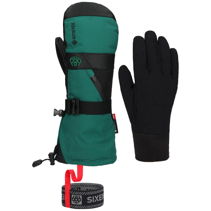 686 GORE-TEX SMARTY 3-in-1 Gaunlet Mittens Emerald Green